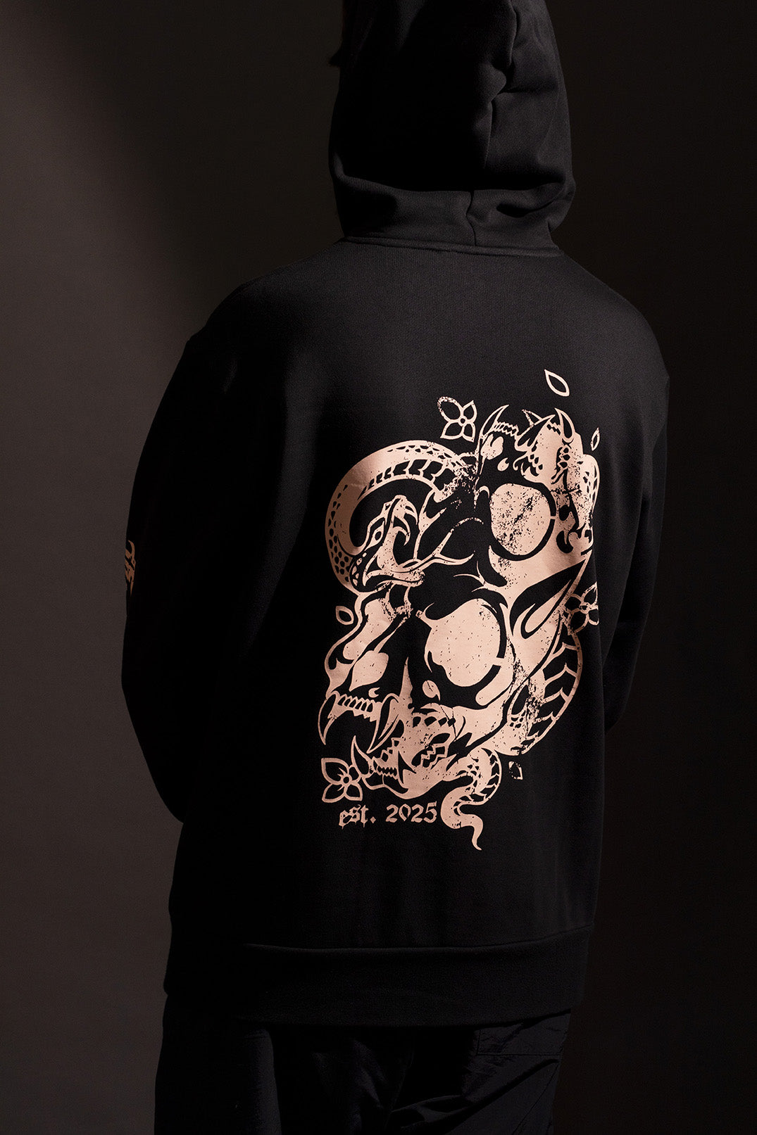 DOKURO x SHIBORI CAT SKULL HOODIE