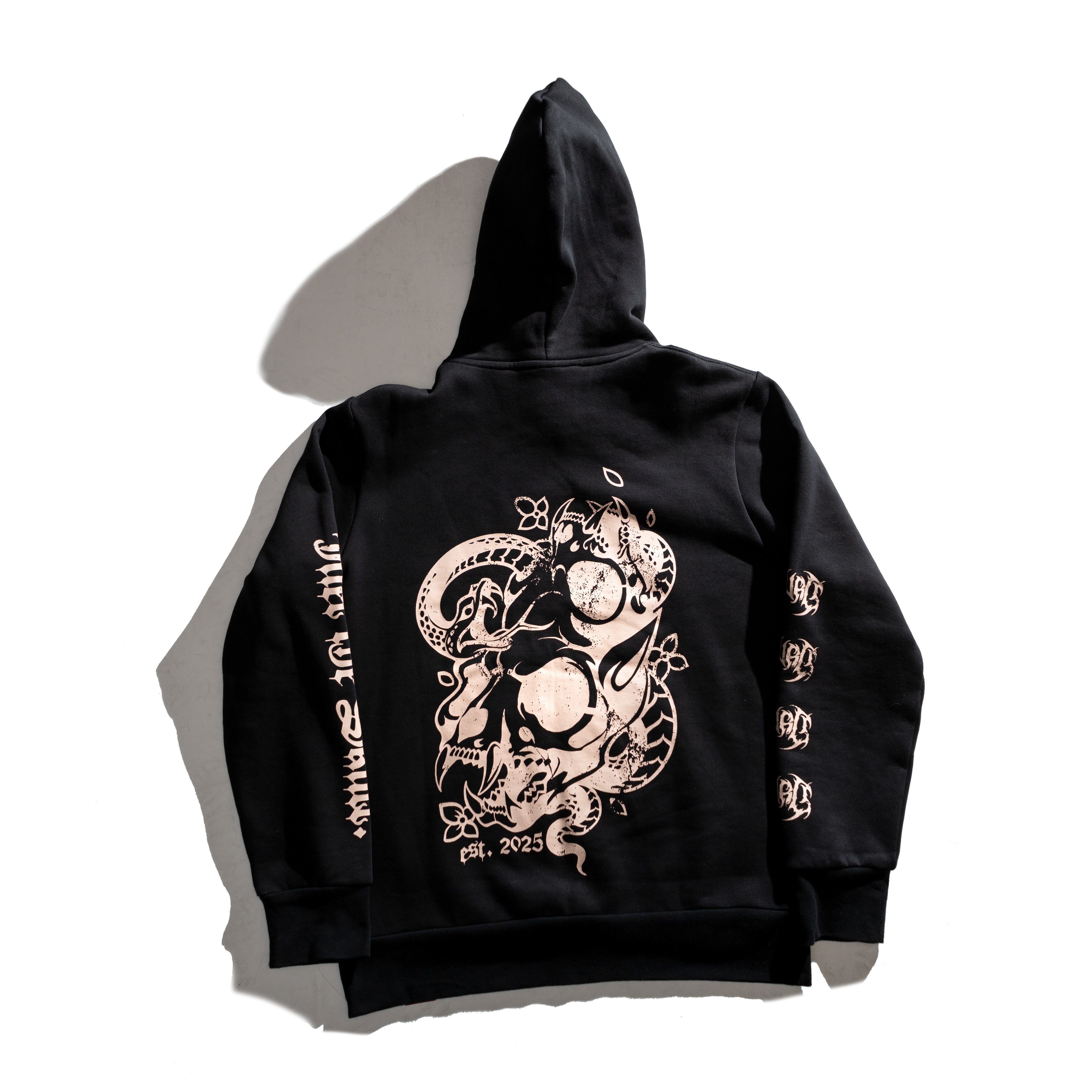 DOKURO x SHIBORI CAT SKULL HOODIE